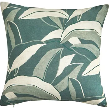 Povlak na polštářek Blancheporte Sada 2 povlaků na polštář s potiskem listů zelená 35x60 cm