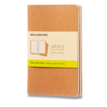 Sešity Moleskine Cahier, S, čisté, 3 ks - karton