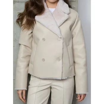 Sinsay - Bunda s beránkem - béžová - 159GZ-02X - 159GZ-02X-M