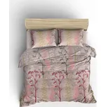 Bavlněný přehoz přes postel na dvoulůžko s povlaky na polštáře a prostěradlem Pure béžový