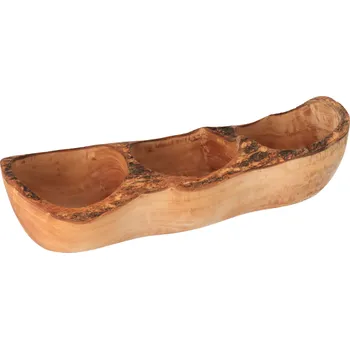 Trojdílná miska z olivového dřeva