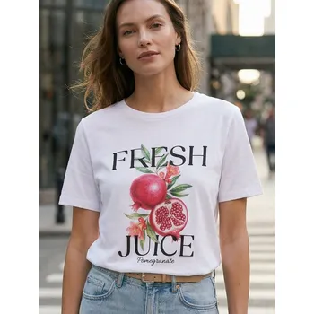 Sinsay - Bavlněná košilka s potiskem - bílá - 125HB-00X - 125HB-00X-XXL