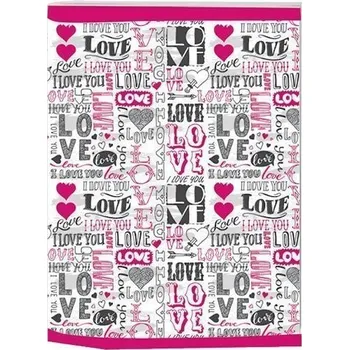 Sešit A4 Trend linkovaný Love