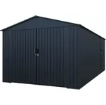 CG-K2010 Kovová garáž 3x6 m se sedlovou střechou Antracit Riwall RMCG 20x10 Anthracite