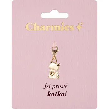 Party dekorace Zlatý přívěsek kočky - Jsi prostě kočka