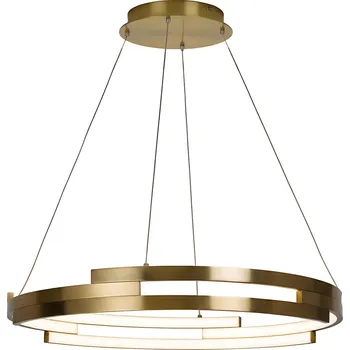 Toolight Závěsné stropní LED osvětlení G127-CP 50 cm zlaté