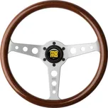 Volant Momo Heritage Line Indy 350mm - stříbrný/dřevěný