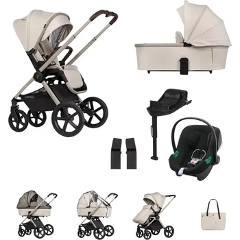 Kočárek VENICCI akční set Upline 2 Stone Beige + Aton B2 i-Size + základna + adaptér