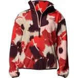 Columbia Sequoia Grove Printed Half Zip Women Washed Red, Ikatbloom 643 červená S