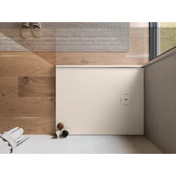 Sprchová vanička Calce písková - obdélníková sprchová vanička 240x80, Mineralite W31AS24008018