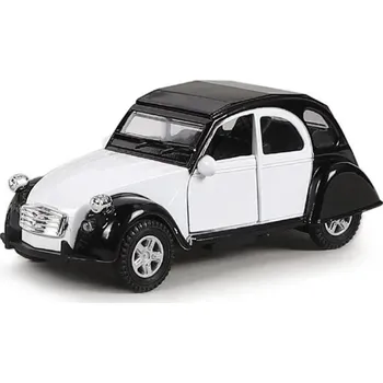 autíčko Model klasického auta 1:32 12,5 × 4,6 × 4,5 cm Kovový sběratelský model ze slitiny Retro veterán dekorace pro sběratele bílá