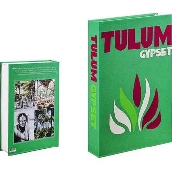 Falešná kniha s úložným prostorem TULUM GYPSET, otevíratelná dekorace