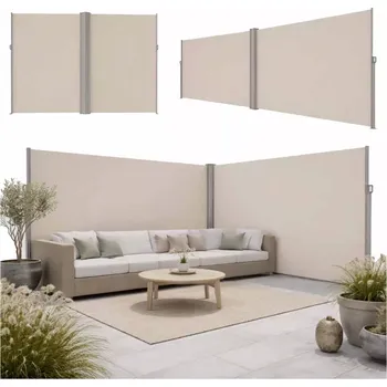 Markýza Boční vysouvací markýza na terasu LUARO 180 × 620 cm, béžová