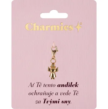 Party dekorace Zlatý přívěsek andílka - Sny