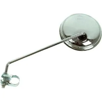 Zrcátko pro motocykl V PARTS Levé zrcátko s límcem univerzální 105 mm - chrom (1ks) E9
