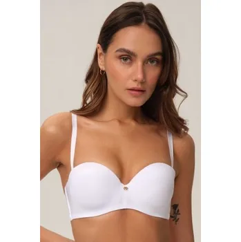 Podprsenka Hladká push-up podprsenka Esotiq Raffen Bílá 60G