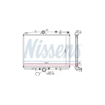 Motor automobilu Chladič motoru NISSENS 63704A