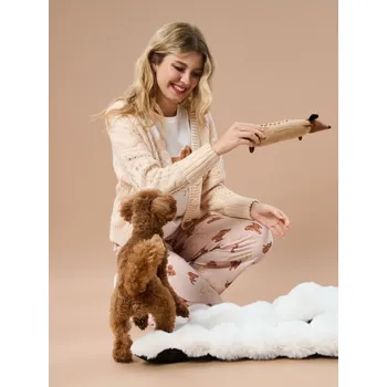 Hračka pro psa Sinsay - Plyšová hračka pro psa s pískátkem - béžová - 843IA-80X - 843IA-80X-ONE