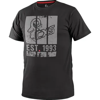 Pánské tričko WILDER tričko černé krátký rukáv potisk