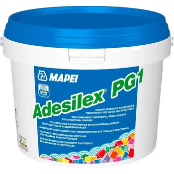 Průmyslové lepidlo MAPEI Adesilex PG1 Rapido rychletvrdnoucí epoxidové lepidlo 6 kg (složka A: 4.5 kg hustá pasta + složka B: 1.5 kg hustá pasta) Šedá