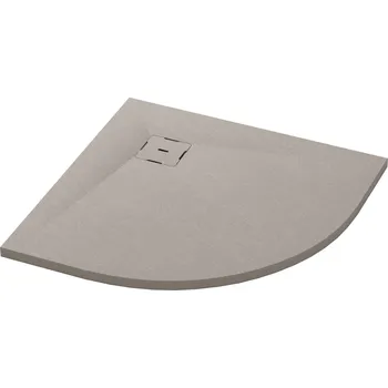 Sprchová vanička Calce konopí - čtvrtkruhová sprchová vanička 80x80, Mineralite W31R5508015