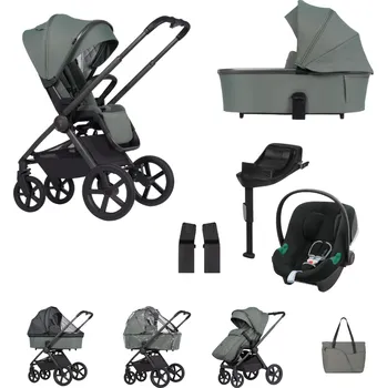 Přeprava dětí VENICCI akční set Upline 2 Aloe + Aton B2 i-Size + základna + adaptér