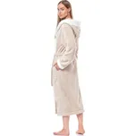 Dámský župan LaL 9145 - dlouhý Světle hnědá 4XL