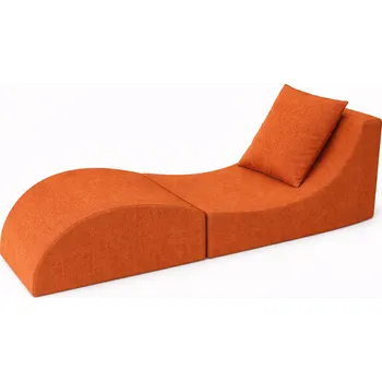 Křeslo e-matrace.com Skládací relaxační křeslo | Lehátko | Taburet | Apricot Orange