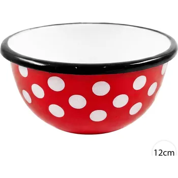 Smaltovaná miska Perfect Home PUNTÍKY 12cm, 12007