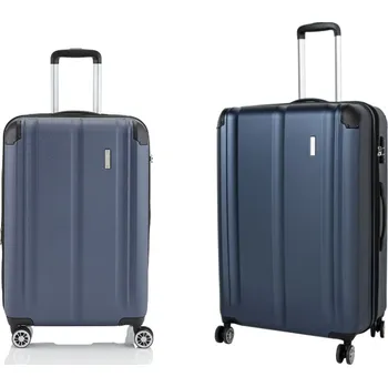 Travelite City 4w M, L Navy - sada 2 kufrů + Sleva 5% s kódem AKCE5