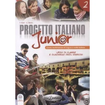 Cizí jazyk Progetto Italiano Junior 2 Libro di classe e Quaderno degli esercizi + CD Audio + DVD
