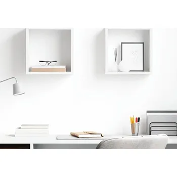 police vidaXL Nástěnné police kostky 2 ks 30 x 15 x 30 cm [815882] Barva: Bílá