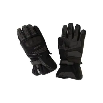 Moto rukavice Cappa Racing Rukavice moto DONINGTON textilní/kožené dlouhé černé 2XL