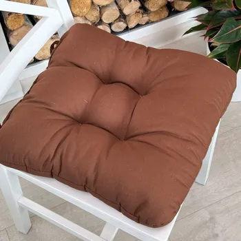 Podsedák Sedák na židli Tmavě Hnědý Rozměr: Ø40cm