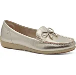 Tamaris Kožené lesklé mokasíny Tamaris Comfort® zlatá 37