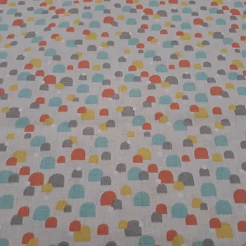 bavlněná látka KOPEČKY BAREVNÉ