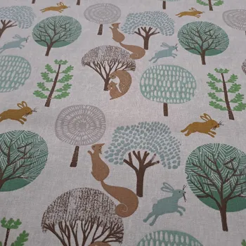 Pro útulný domov bavlněná látka VEVERKY V LESE