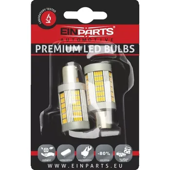 Povinná bezpečnostní výbava EPL159 LED žárovky P21W (135 x SMD 4014) oranžová CANBUS