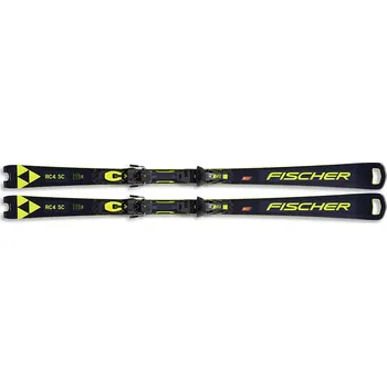 Sjezdové lyže Fischer RC4 WC SC M-Track + RC4 Z12 GW PR Velikost: 165 L black/yellow+V solid black/flash yellow 22/23