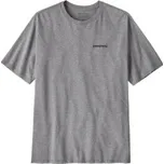 Patagonia P-6 Logo Responsibili Tee Men Gravel Heather šedá S