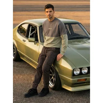 Pánské kalhoty Sinsay - Cargo jogger kalhoty - tmavě zelená - 527HS-79X - 527HS-79X-28