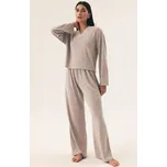 Dámské pyžamo - homewear - Henderson Fudge - volný střih Světle šedá XL