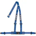 Bezpečnostní pás Sparco 3-bodový modrý - očko (E homologace)