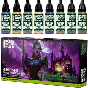 Plastikový model Acrylic Paint Set – Malefic Skin (8× 17 ml)