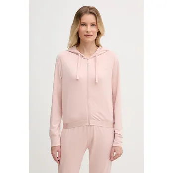 Dámská mikina Guess mikina s kapucí ženská JUNIE O6GQ01.KCQP2 růžová 30X, vel. XS