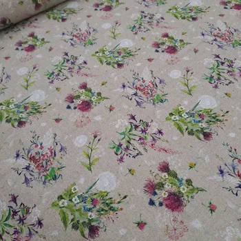 Pro útulný domov bavlněná látka KYTICE KVĚTŮ NA REŽNÉ