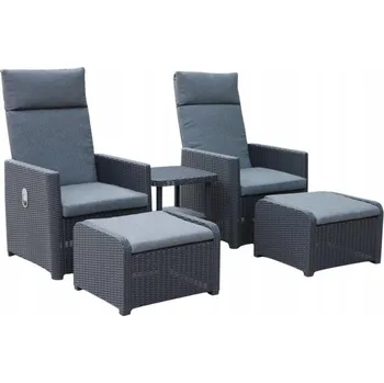 Zahradní sestava Sada zahradního nábytku JOSH antracit