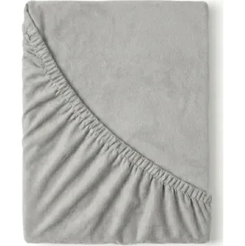 Prostěradlo Kvalitex Flanelové napínací prostěradlo světle šedé 120x200cm