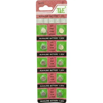 Článková baterie Alkalické knoflíkové baterie AG2 1.55V – sada 10 ks