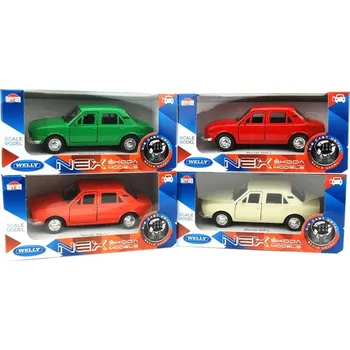 autíčko Welly Škoda 105 L 1:34 bílá